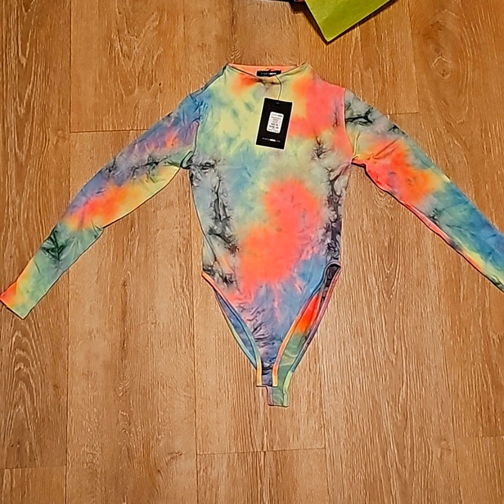 Fashion Nova Beautiful Tye Die Bodysuit